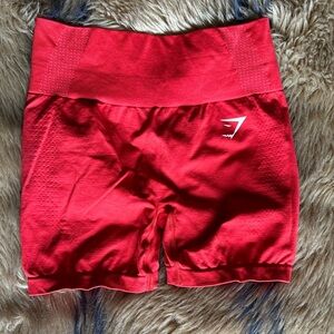 Gymshark Women's Red Vital Seamless High-Waist Shorts